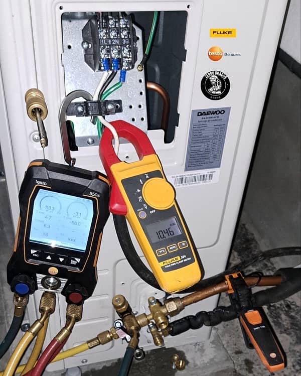 Ac installation, repairing, uninstalling, Gas charging 0