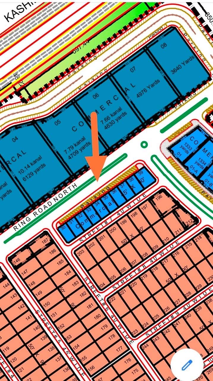 Three Side Corner, 12 Marla Possession Commercial Plot Available For Sale At Ideal Location In Topcity 0