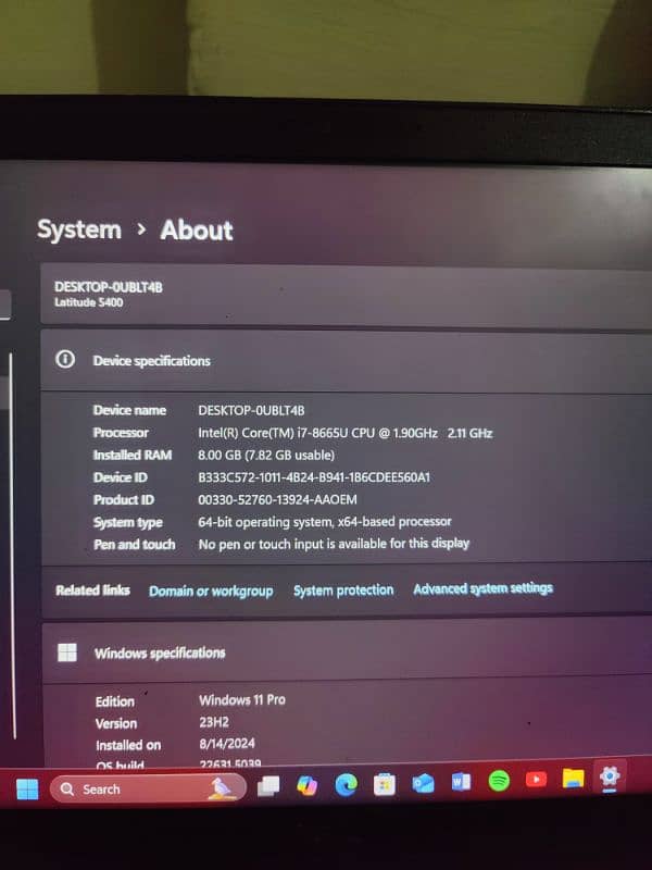 DELL LATITUDE 54OO FOR URGENT SALE (Price is negotiable) 4