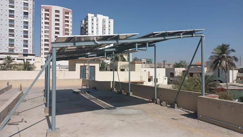 We specialize in custom-built solar panel structures 10
