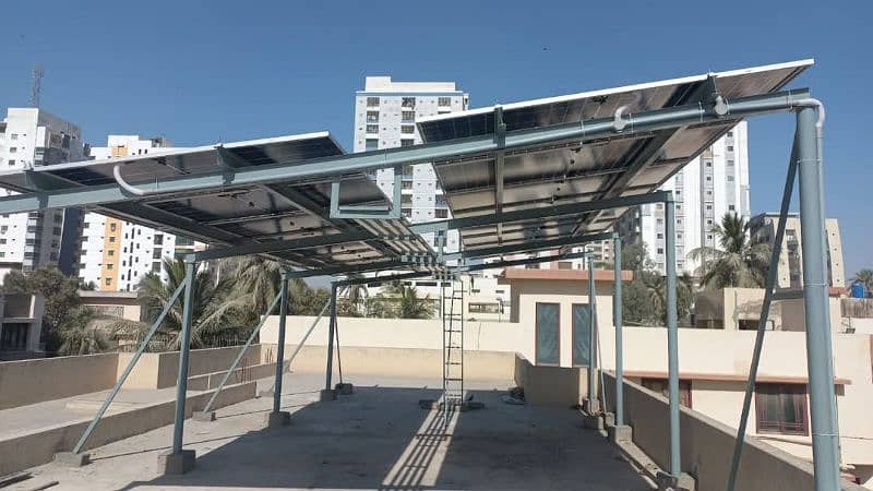 We specialize in custom-built solar panel structures 11