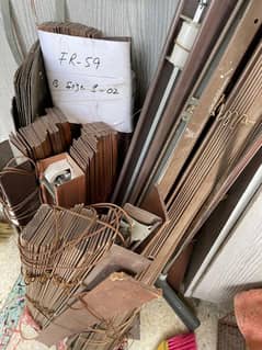 wooden blind x 6 pieces