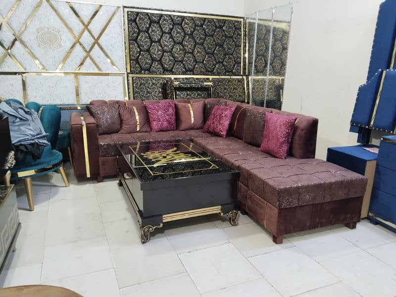 L shape sofa / corner sofa / six seater sofa / 3,2,1 sofa / sofa set 7