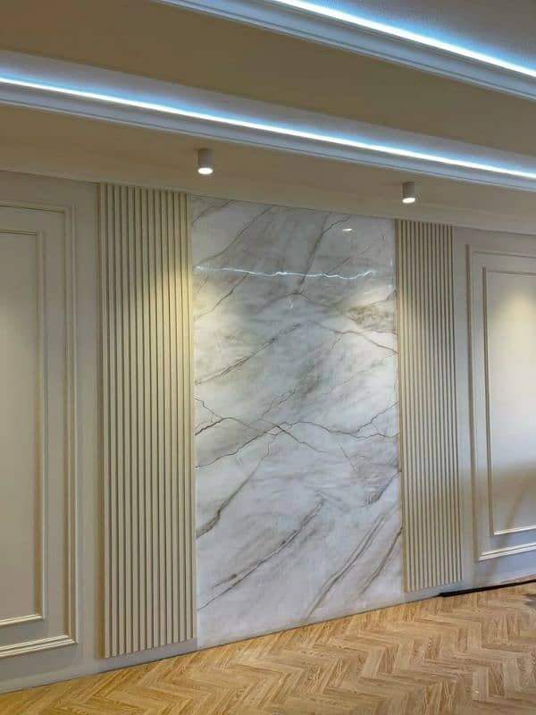 False ceiling | Wallpaper | Wall panel| Wood flooring| Vinyl Flooring. 13