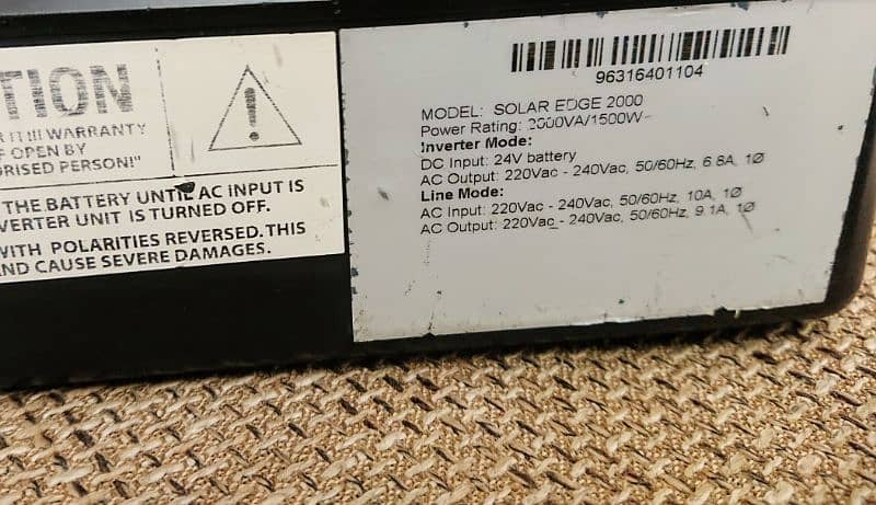 NRe ups   1500wat 24volt no fault 5