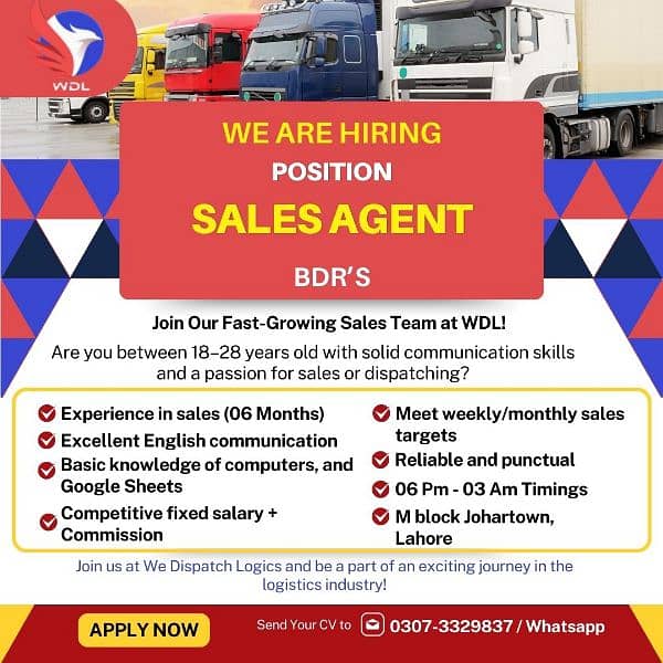 Cold Callers BDRs required in TRUCK DISPATCHING FIELD 0