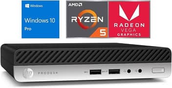 Hp Elitedesk705 Amd Ryzen 5 With Radeon vega 11 graphics G4 mini pc