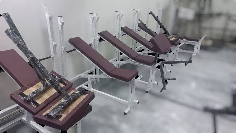 Multi bench press abdominal chest dumbbell exercise gym equipment 8