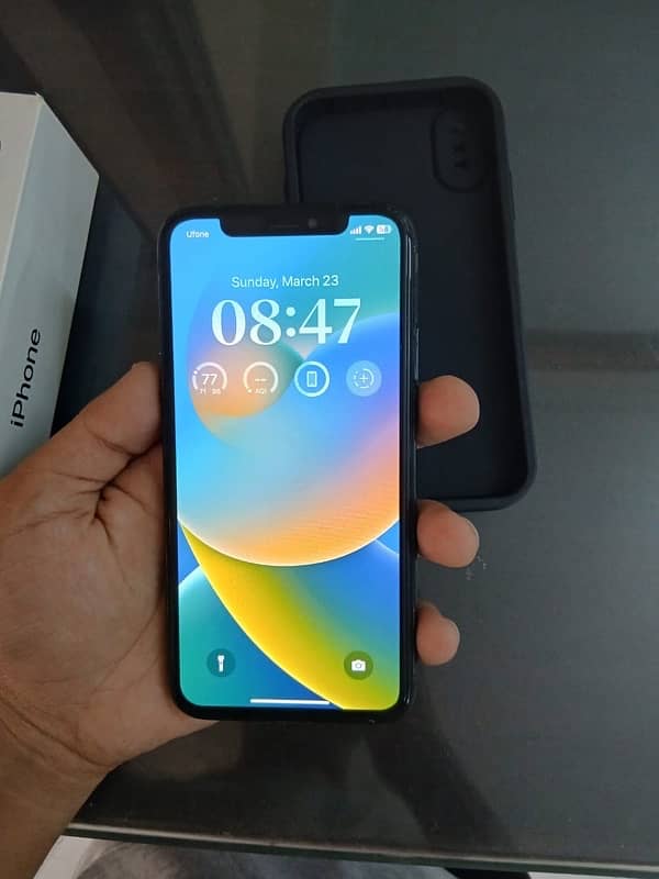 Iphone X pta approved 256 GB 10/10 with box 0