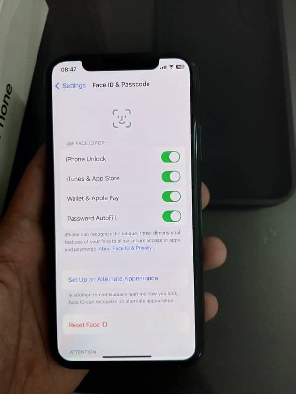 Iphone X pta approved 256 GB 10/10 with box 7
