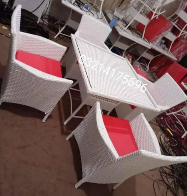 OUTDOOR GARDEN RATTAN UPVC FURNITURE SOFA SET CHAIRS TABLE UMBRELLA 5