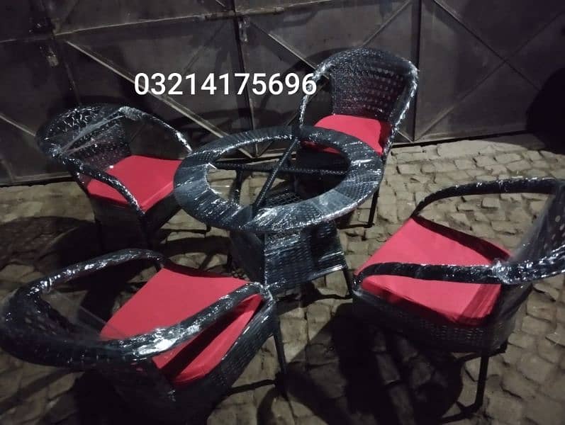 OUTDOOR GARDEN RATTAN UPVC FURNITURE SOFA SET CHAIRS TABLE UMBRELLA 9