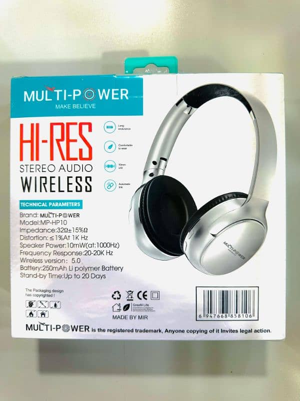 Multi Power MP-HP10 Wireless Stereo Headphone 1