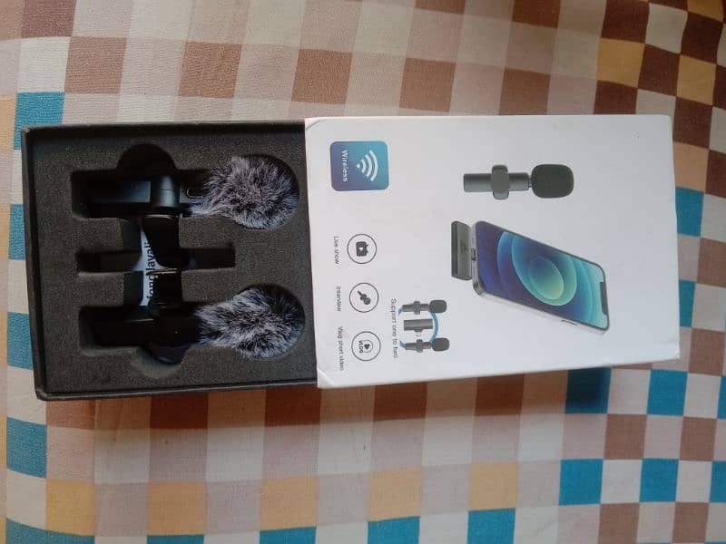 Bluetooth Dual Microphones for Android with Pop Filter 0