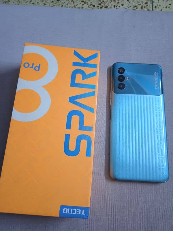 Tecno Spark 8 Pro With Box Just Like New 0