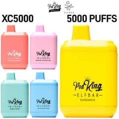 PodKing XC 5000|disposable vape|5,000 Puffs|12 Flavour|Vape Kit|Pod