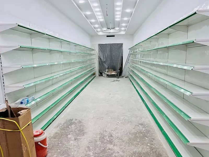 Super store racks/ wall rack/ Gondola Rack/ Cash Counter/ Trolleys/bi 11