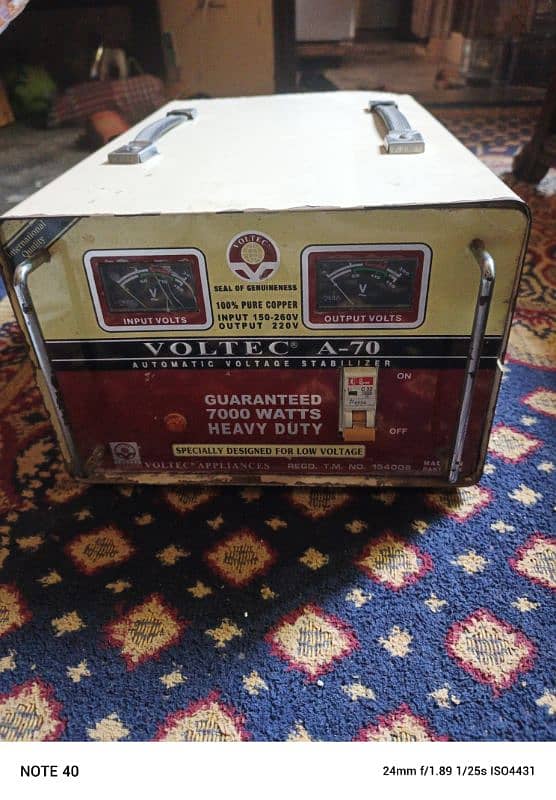 7000 Watts original Cooper voltage stabilizer 1