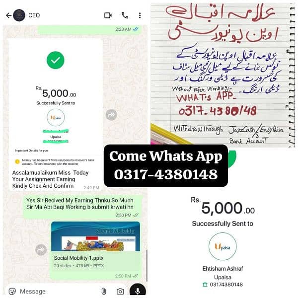 Hand Writing Assignment Job Available 0