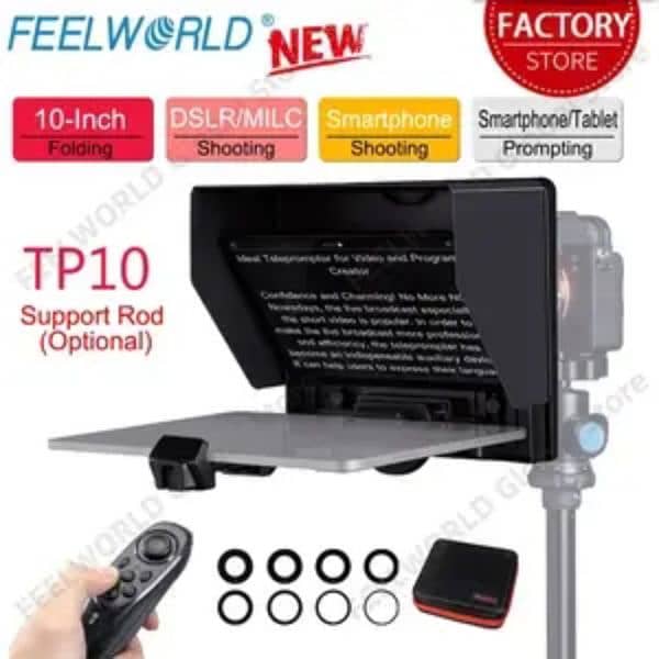 LENSGO TC7 S Feelworld Teleprompter /Tp2A/Tp10/Tp13/Tp16/ 2