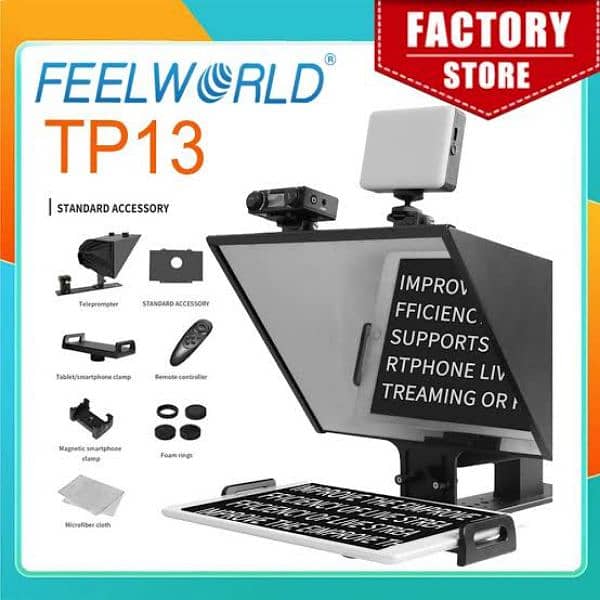 LENSGO TC7 S Feelworld Teleprompter /Tp2A/Tp10/Tp13/Tp16/ 3
