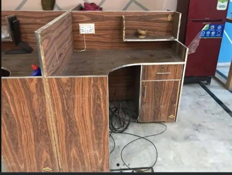 Computer  And Laptop Table with electric wiring available /Workstation 1