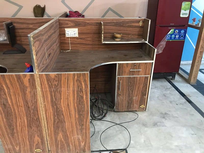 Computer  And Laptop Table with electric wiring available /Workstation 2