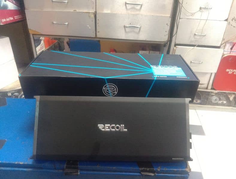 RECOIL MONO BLOCK AMPLIPHIRE MODEL RED 2500.1 CAR AUDIO 2