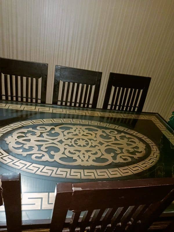 dining table with 6 chairs available 0