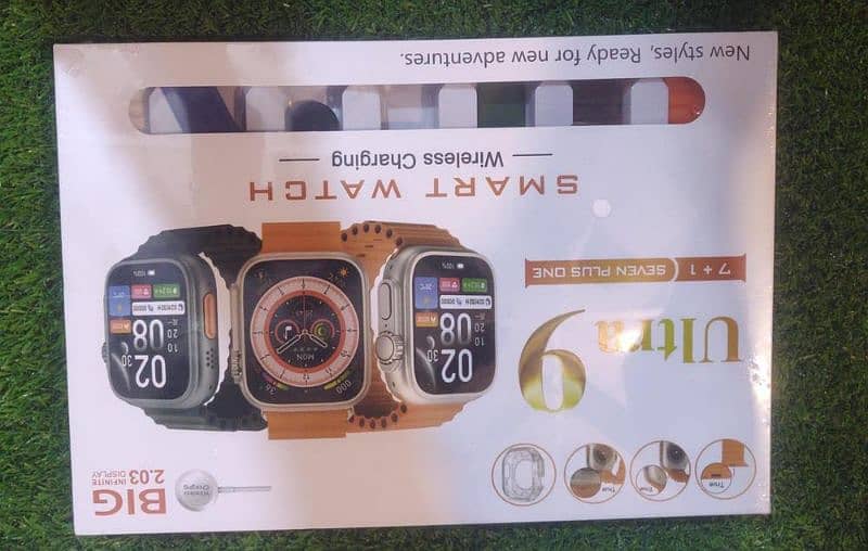 ULTRA 9 SMART WATCH WITH 7 STRAPS 1