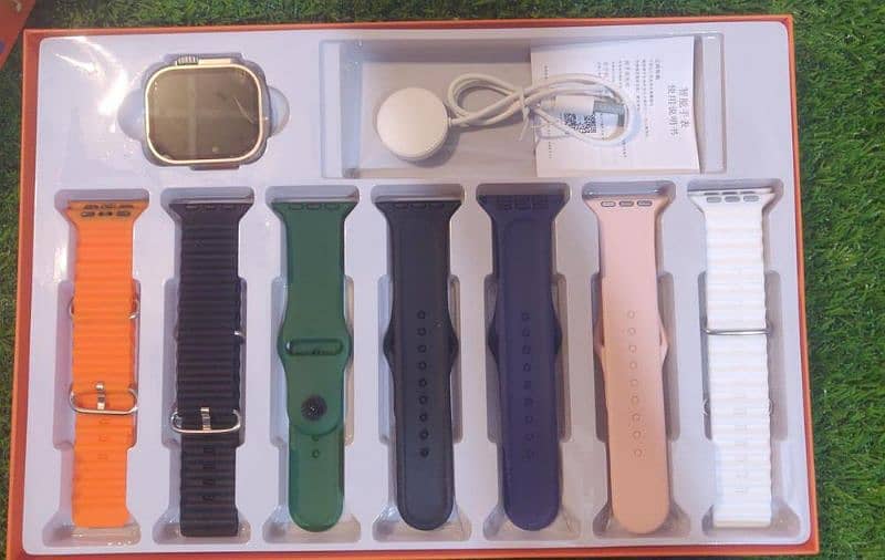 ULTRA 9 SMART WATCH WITH 7 STRAPS 3