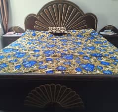 King size double bed with side tables