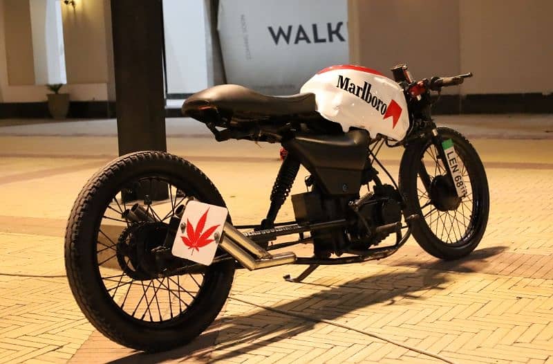Honda CD 70 extended drag build 2