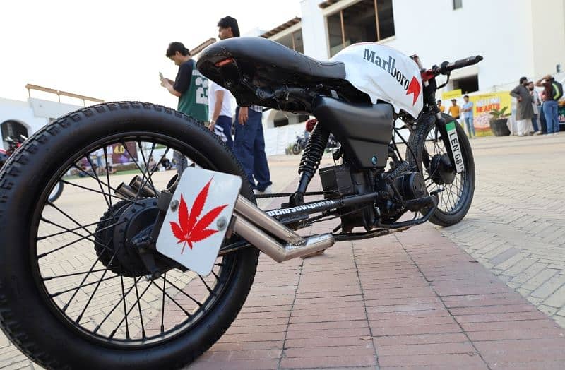 Honda CD 70 extended drag build 3
