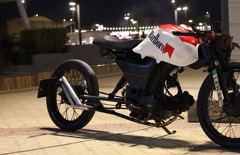 Honda CD 70 extended drag build 5