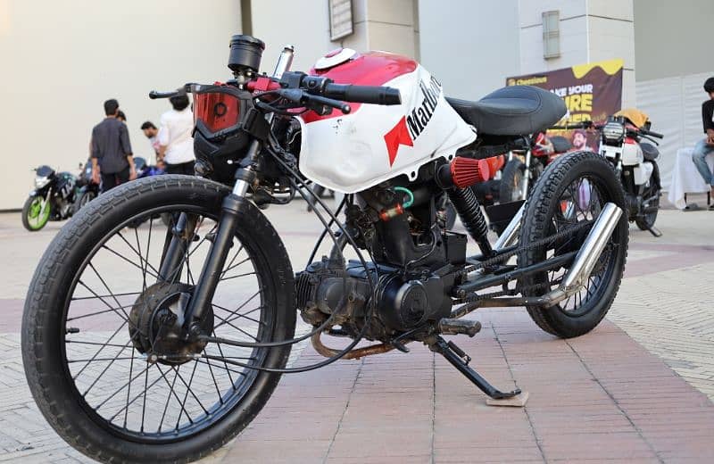 Honda CD 70 extended drag build 6
