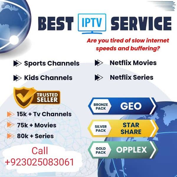 Best IPTV service No Buffering No FREEZING 03025083061 0