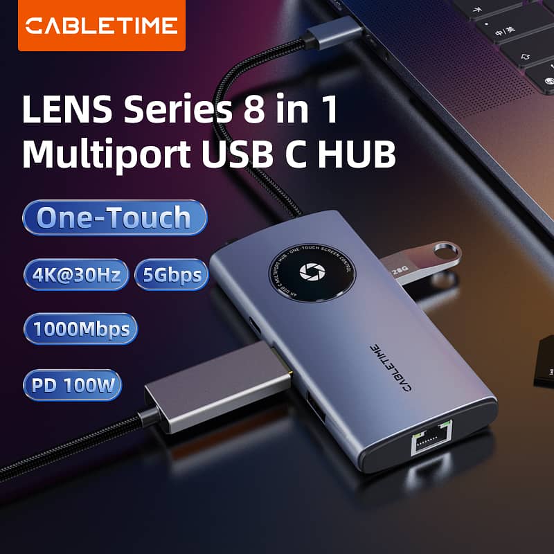CABLE TIME 8-IN-1 USB C HUB 7