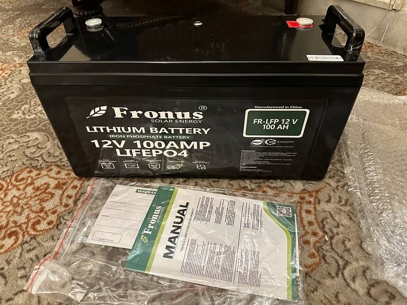 Lithium battery Fronus 12V 100AH 4