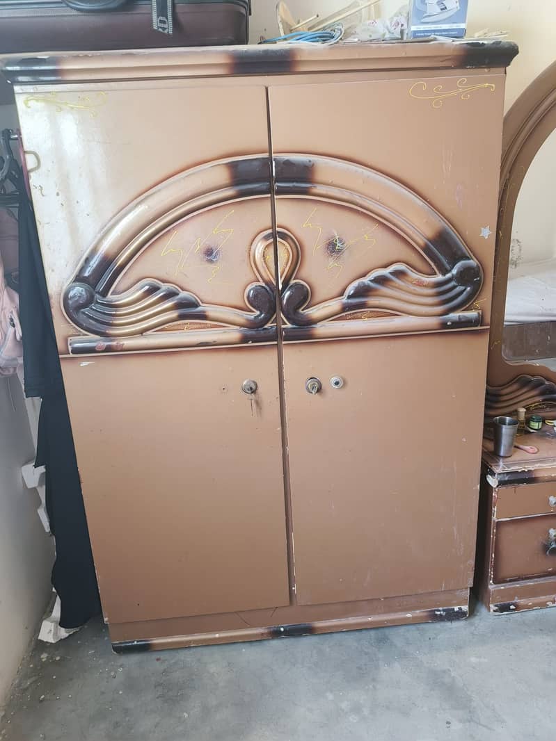 Bed set and wardrobe, dressing table, cupboard 1
