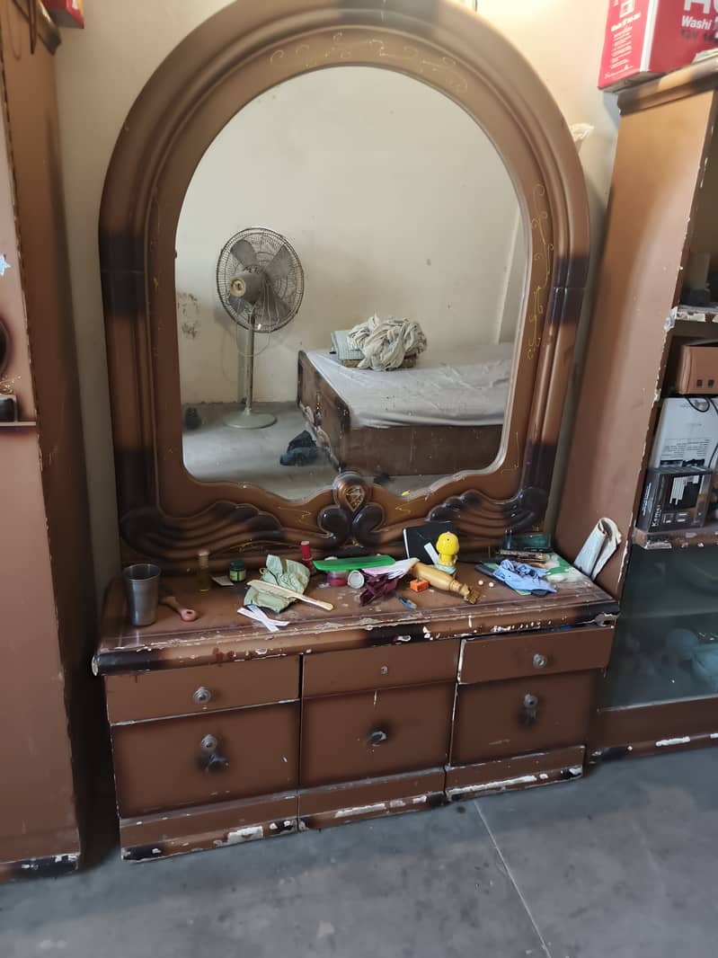 Bed set and wardrobe, dressing table, cupboard 2