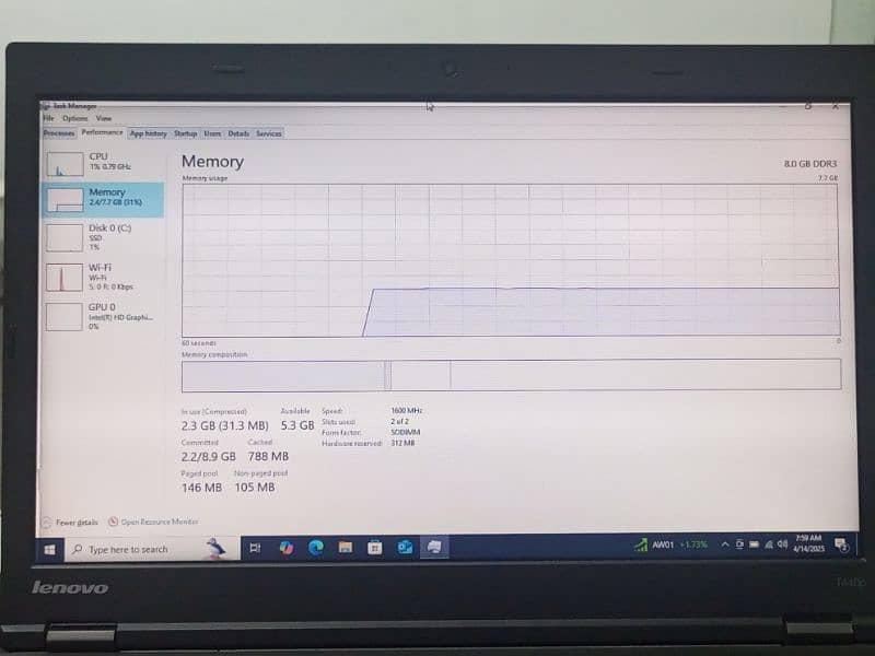 Lenovo Thinkpad T440 core i5 4th Gen 8/128gb / laptop 2