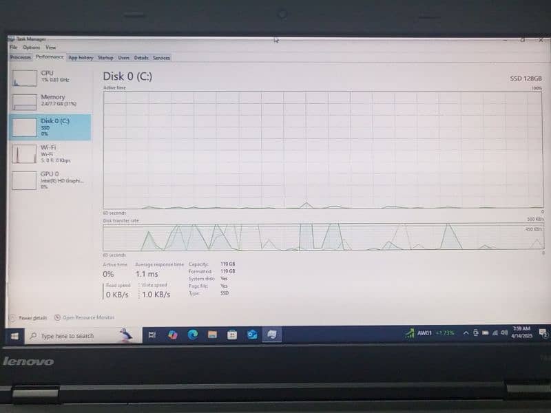 Lenovo Thinkpad T440 core i5 4th Gen 8/128gb / laptop 3