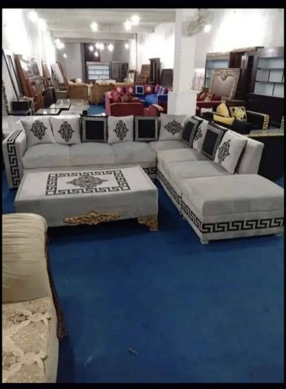 7 seater sofa. corner sofa set. poshish sofa aur mukhtalif design. 4