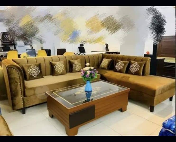 7 seater sofa. corner sofa set. poshish sofa aur mukhtalif design. 5