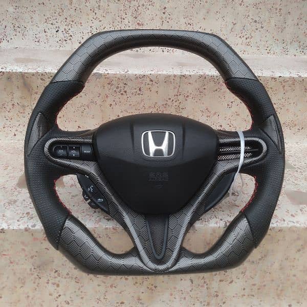 Honda Civic Reborn Carbon fiber steering 8