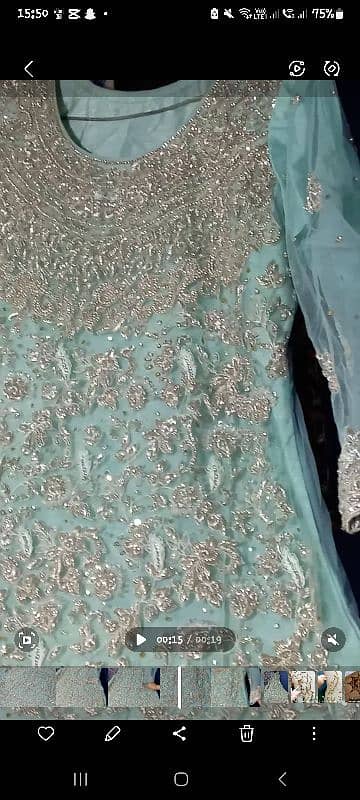 Heavy embroidory Maxi Ready to wear Medium size 4