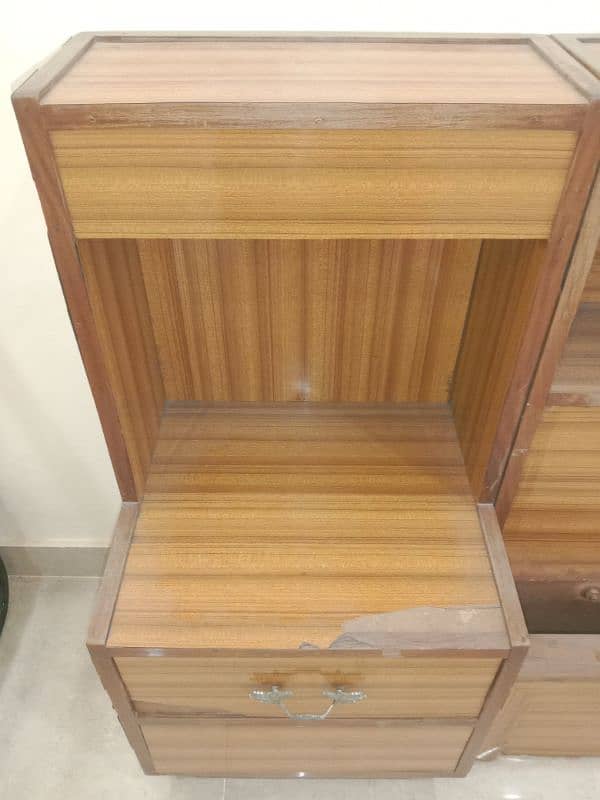 Bed front & back with side tables only 1