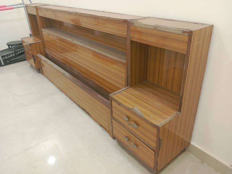 Bed front & back with side tables only 5