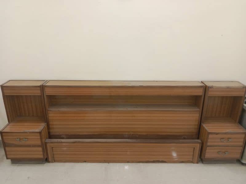 Bed front & back with side tables only 6